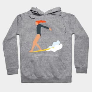 Surfing girl 1 Hoodie